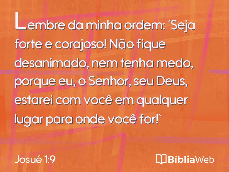 Josué 1:9 em imagem para compartilhar