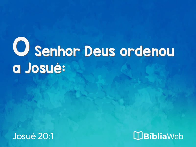 Josué 20:1 em imagem para compartilhar