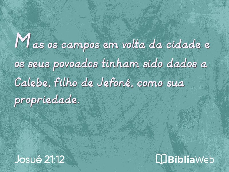 Josué 21:12 em imagem para compartilhar