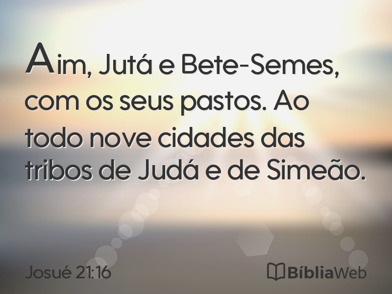 Josué 21:16 em imagem para compartilhar
