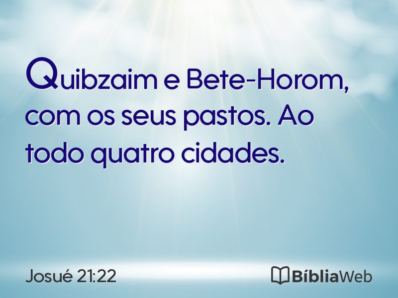 Josué 21:22 em imagem para compartilhar