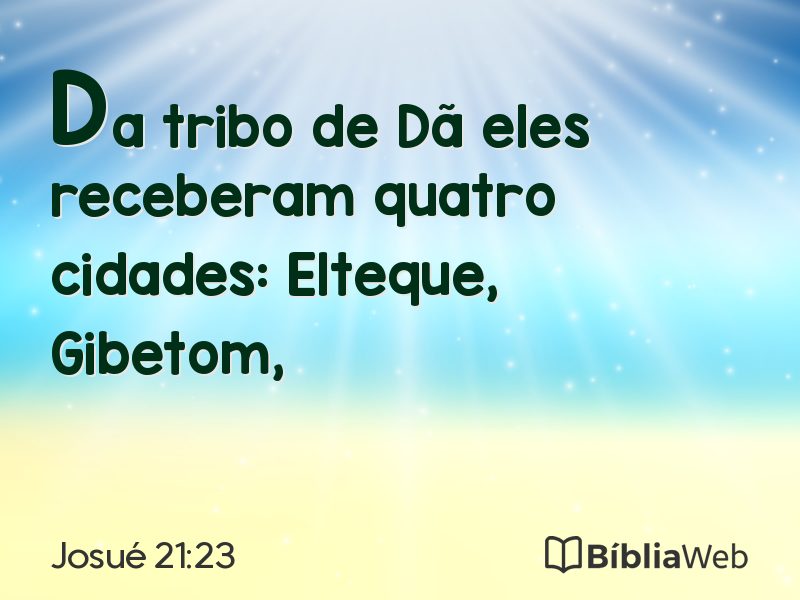 Josué 21:23 em imagem para compartilhar