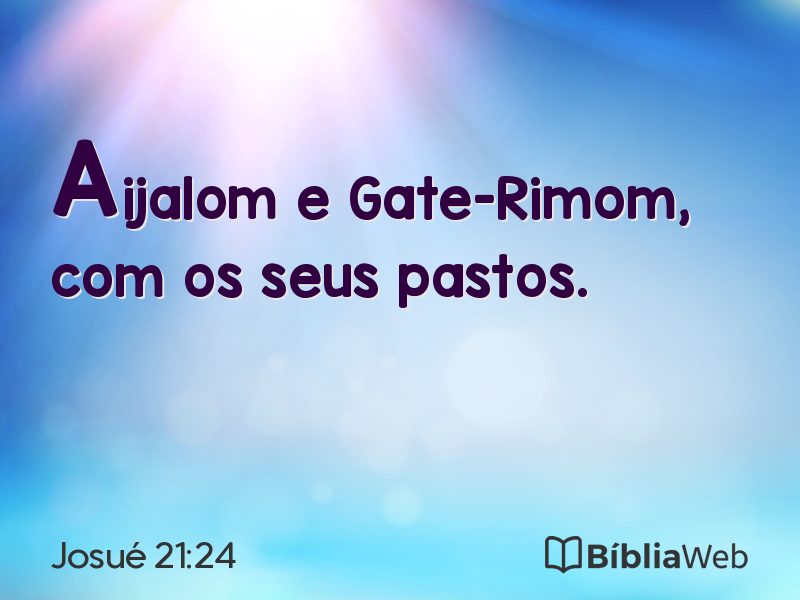 Josué 21:24 em imagem para compartilhar