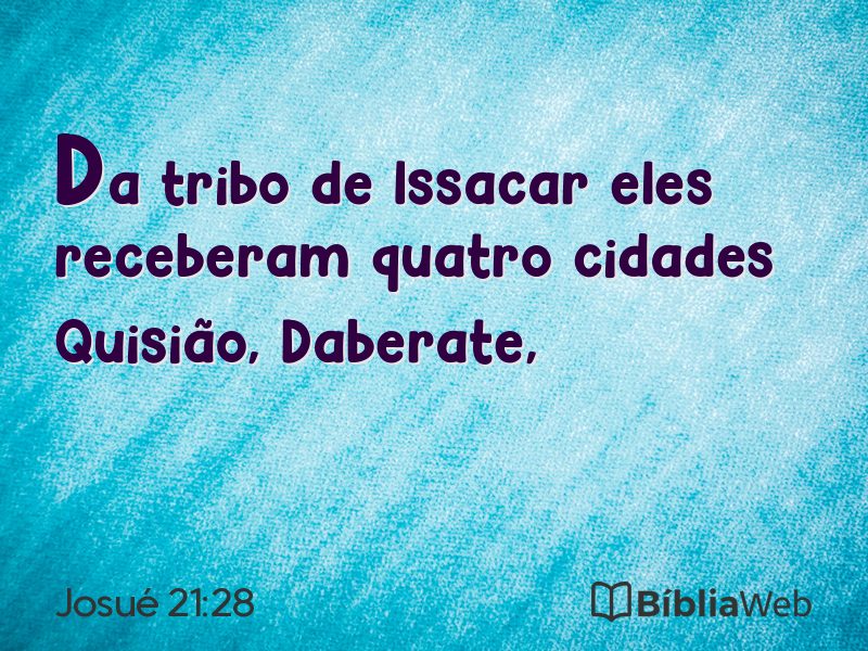 Josué 21:28 em imagem para compartilhar