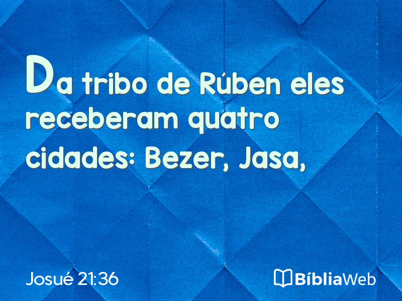 Josué 21:36 em imagem para compartilhar