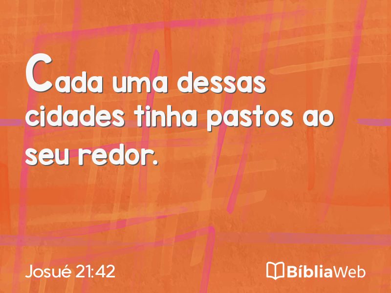 Josué 21:42 em imagem para compartilhar