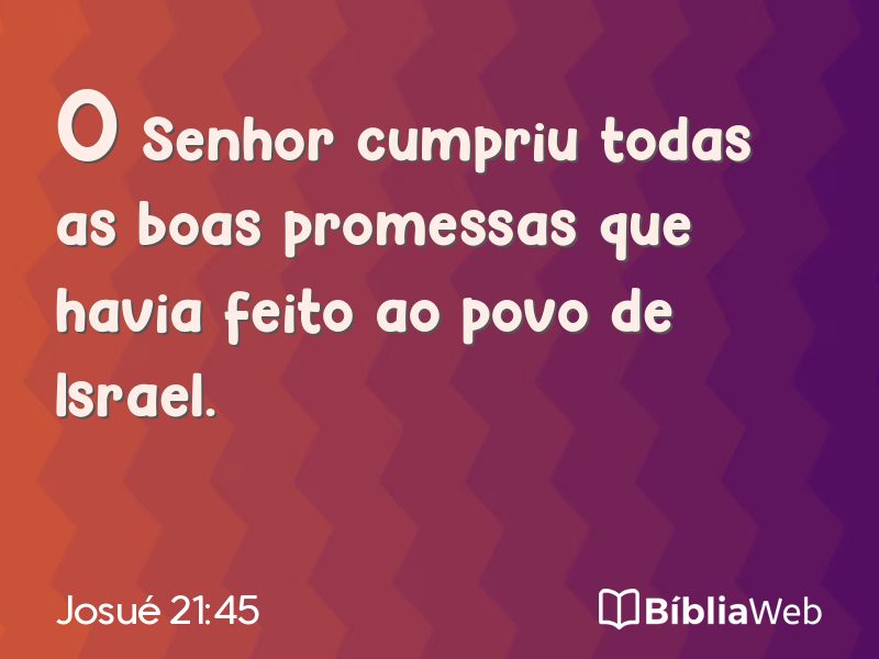 Josué 21:45 em imagem para compartilhar