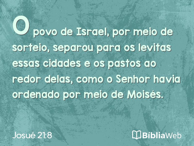 Josué 21:8 em imagem para compartilhar
