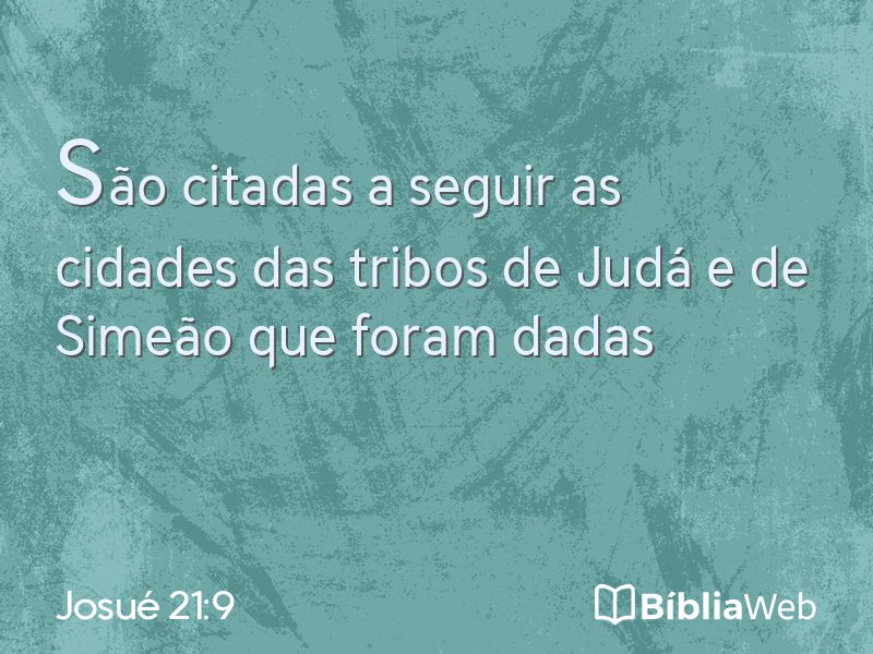 Josué 21:9 em imagem para compartilhar