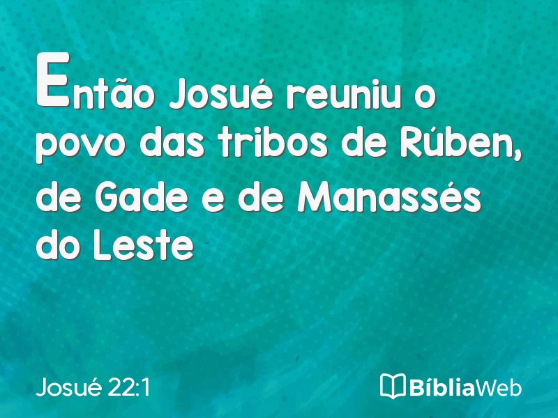 Josué 22:1 em imagem para compartilhar