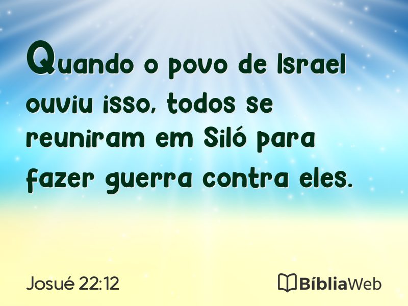 Josué 22:12 em imagem para compartilhar