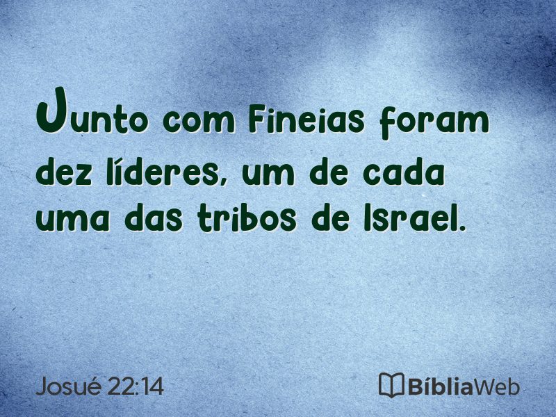 Josué 22:14 em imagem para compartilhar