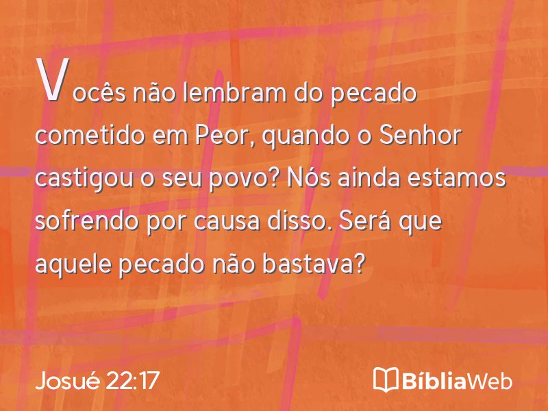Josué 22:17 em imagem para compartilhar