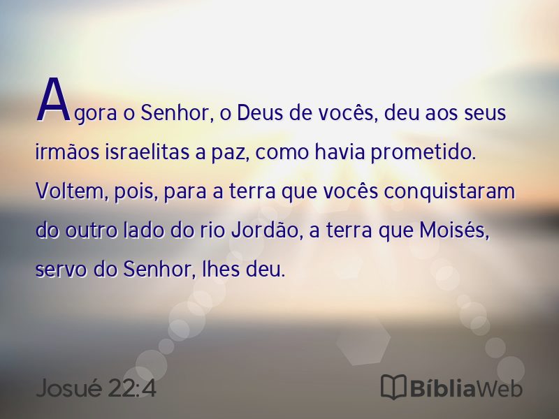 Josué 22:4 em imagem para compartilhar