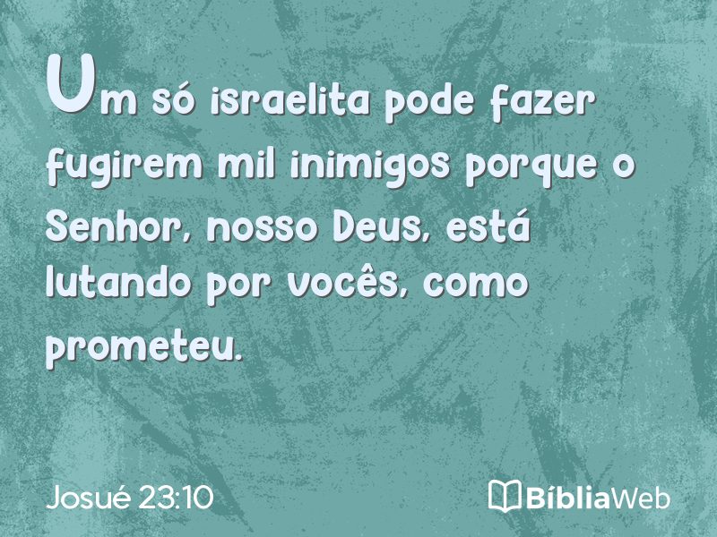 Josué 23:10 em imagem para compartilhar