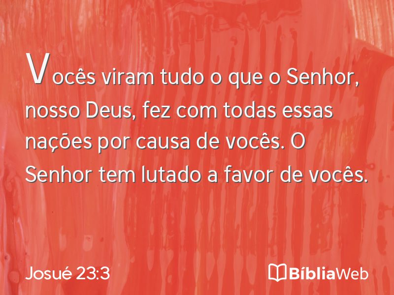 Josué 23:3 em imagem para compartilhar