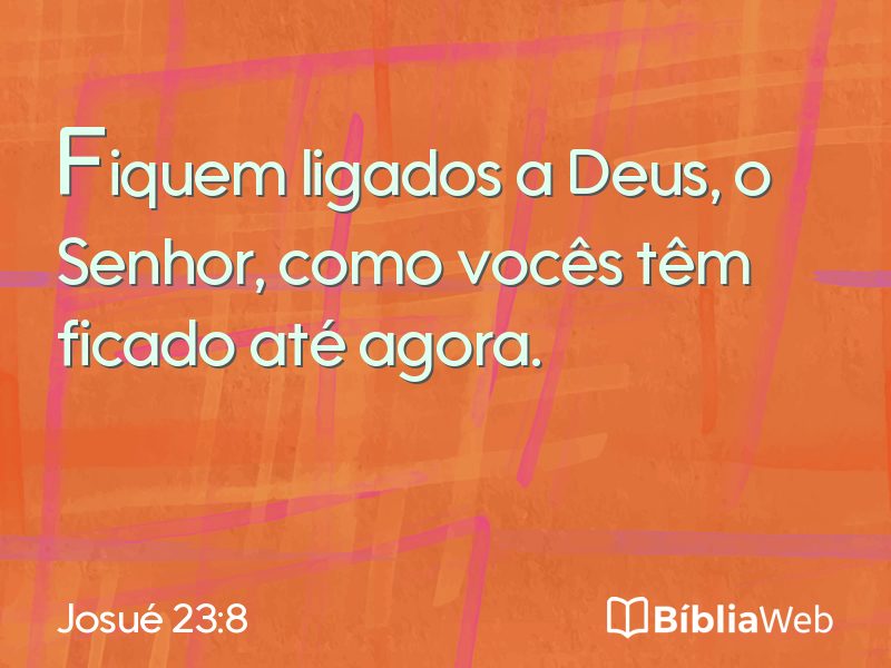 Josué 23:8 em imagem para compartilhar