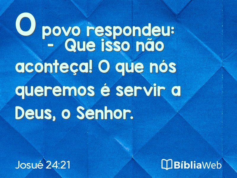 Josué 24:21 em imagem para compartilhar