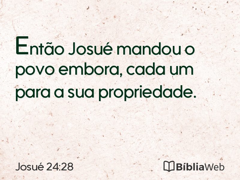 Josué 24:28 em imagem para compartilhar
