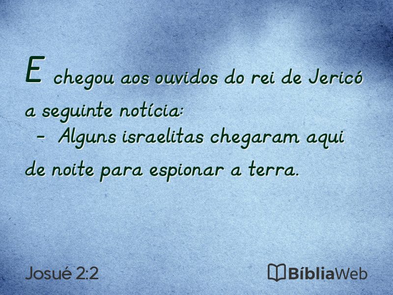 Josué 2:2 em imagem para compartilhar