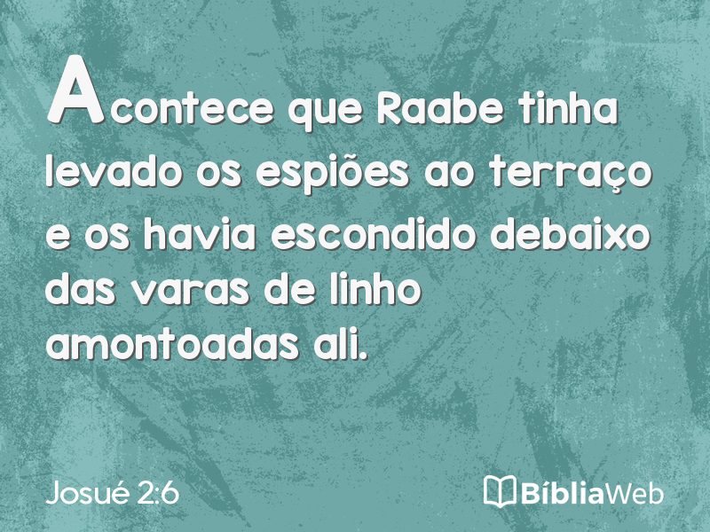 Josué 2:6 em imagem para compartilhar