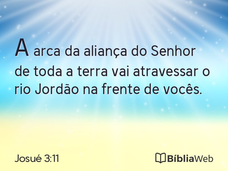 Josué 3:11 em imagem para compartilhar