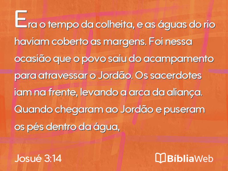 Josué 3:14 em imagem para compartilhar