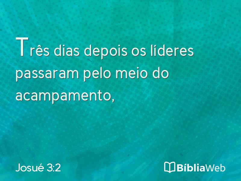 Josué 3:2 em imagem para compartilhar