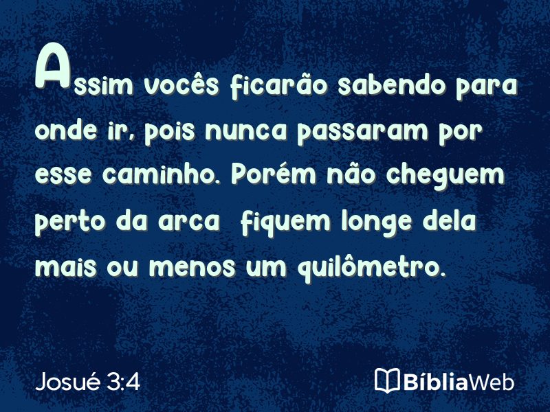 Josué 3:4 em imagem para compartilhar