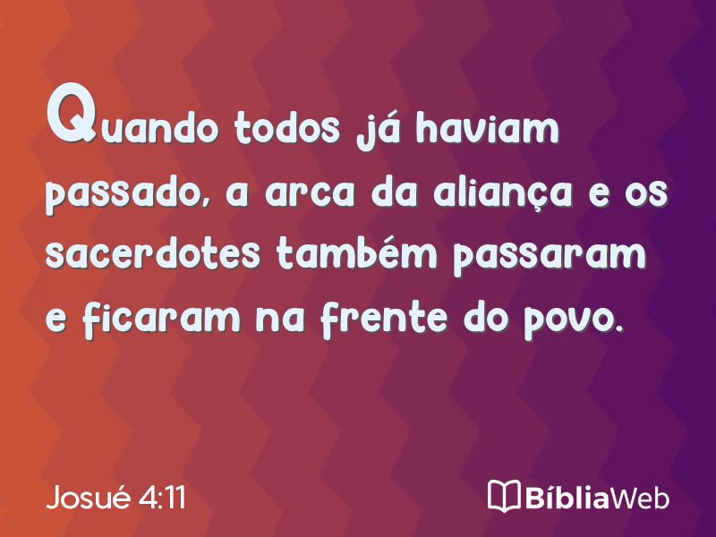 Josué 4:11 em imagem para compartilhar
