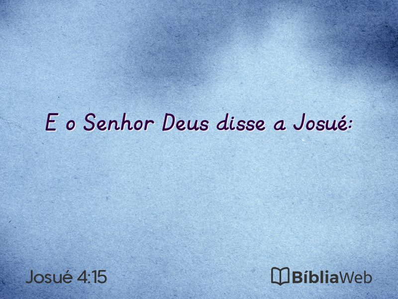 Josué 4:15 em imagem para compartilhar