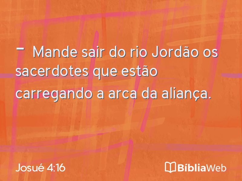 Josué 4:16 em imagem para compartilhar