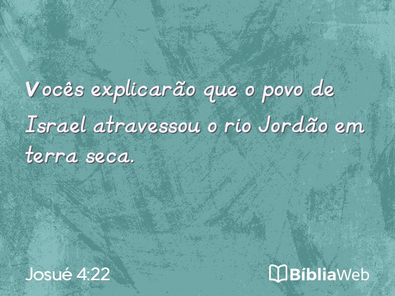 Josué 4:22 em imagem para compartilhar