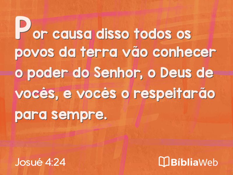 Josué 4:24 em imagem para compartilhar