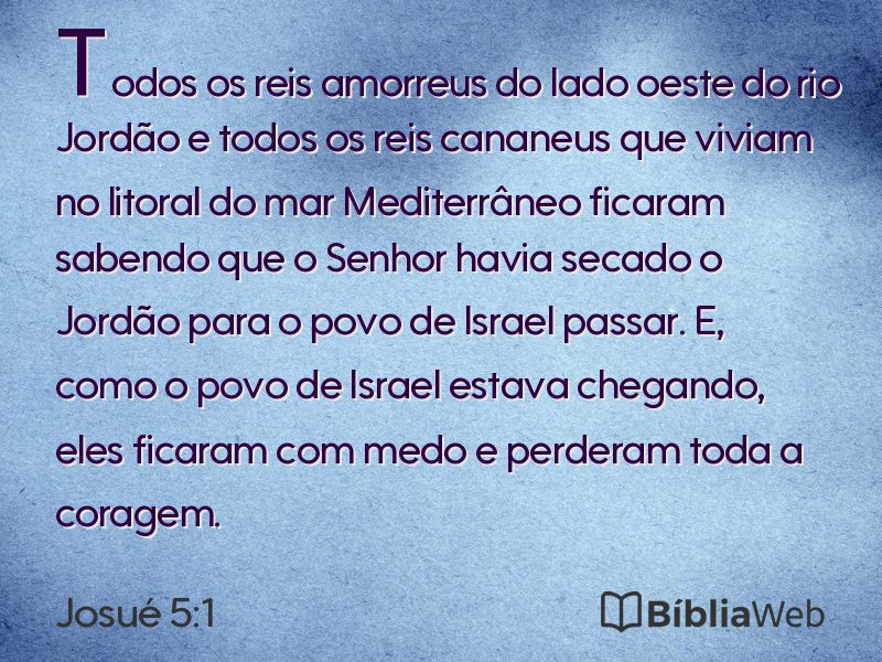 Josué 5:1 em imagem para compartilhar