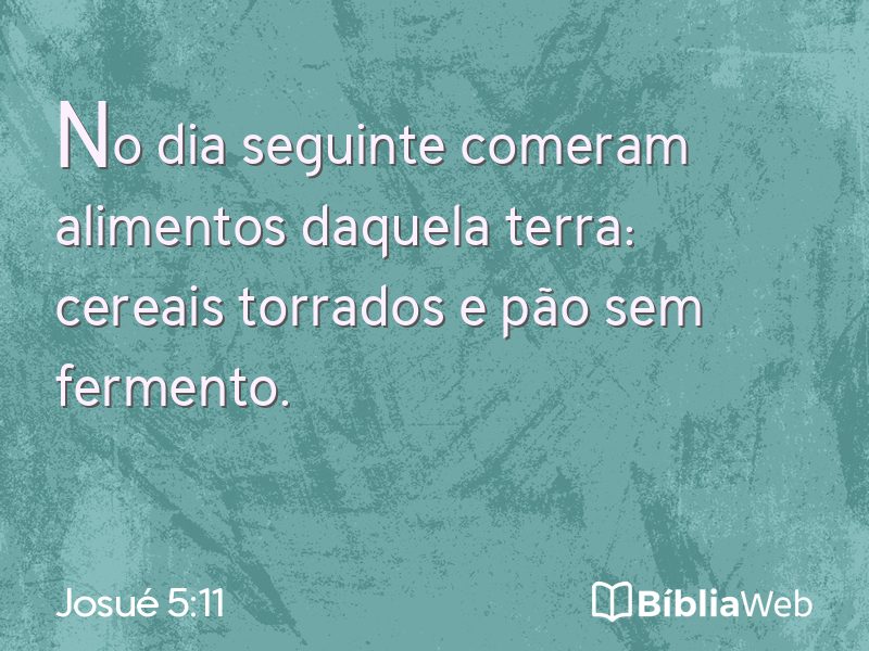 Josué 5:11 em imagem para compartilhar