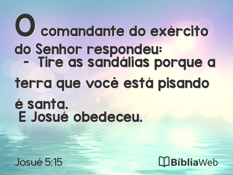 Josué 5:15 em imagem para compartilhar