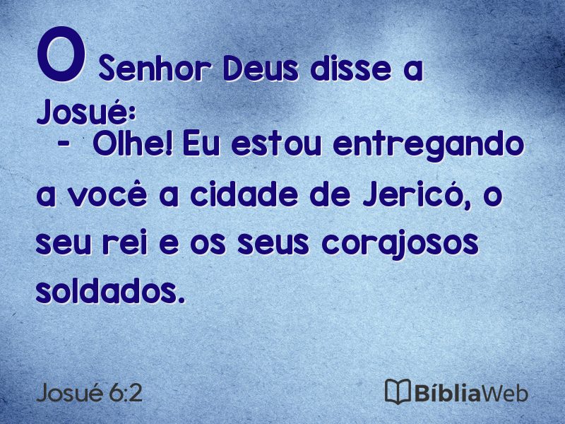 Josué 6:2 em imagem para compartilhar