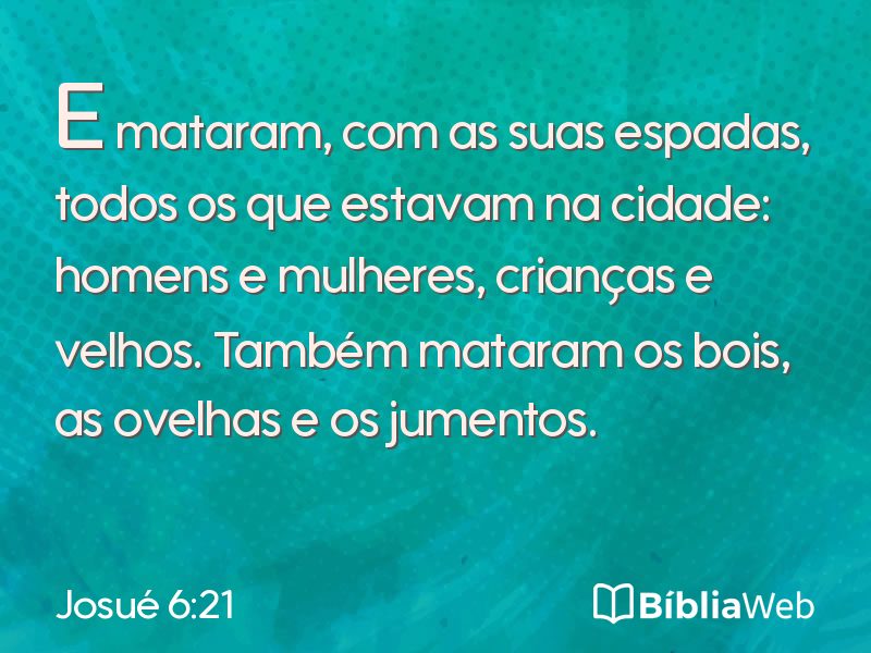 Josué 6:21 em imagem para compartilhar