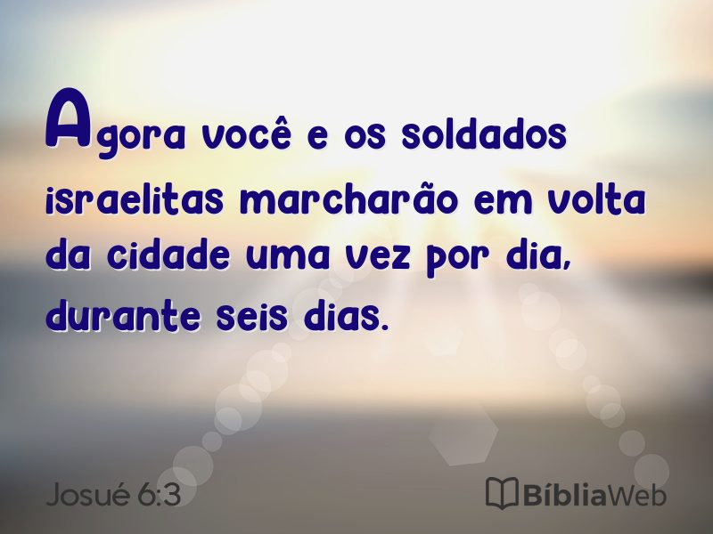 Josué 6:3 em imagem para compartilhar