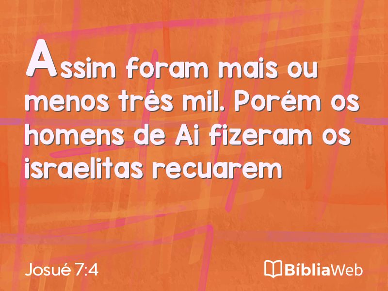 Josué 7:4 em imagem para compartilhar