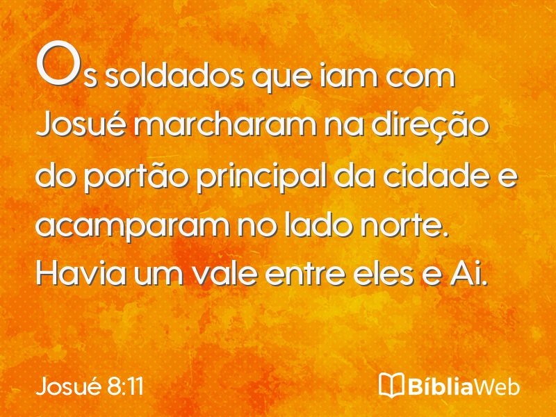 Josué 8:11 em imagem para compartilhar
