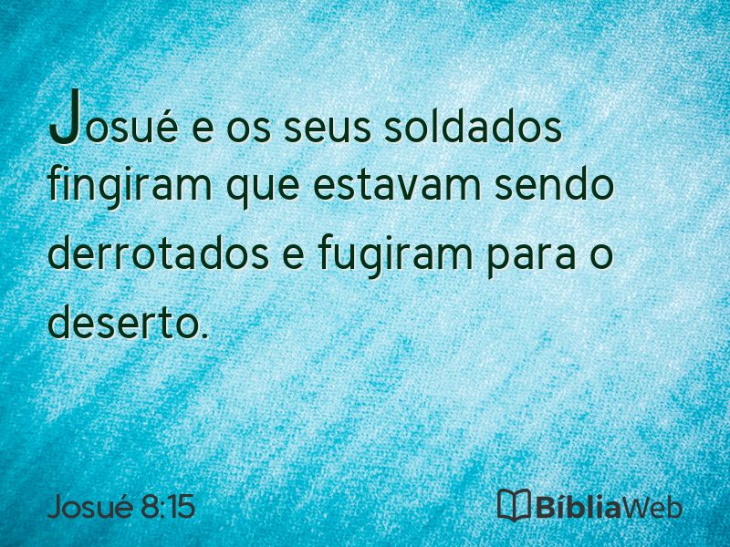 Josué 8:15 em imagem para compartilhar