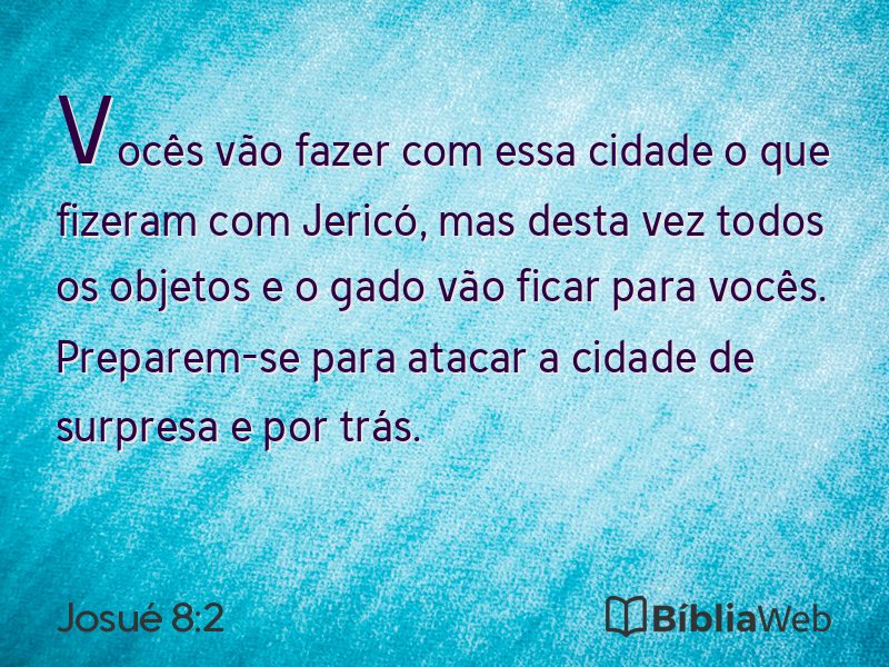 Josué 8:2 em imagem para compartilhar