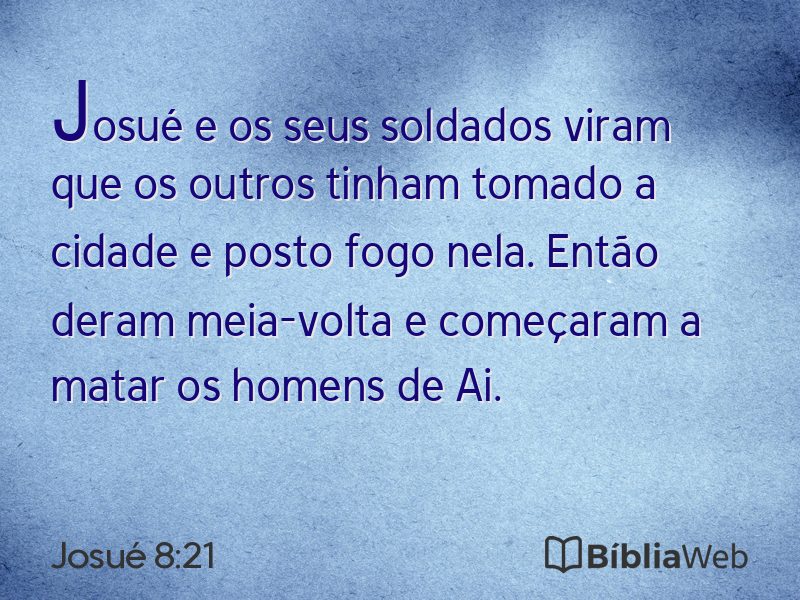 Josué 8:21 em imagem para compartilhar