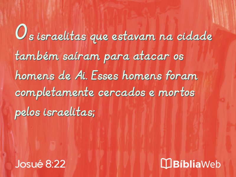 Josué 8:22 em imagem para compartilhar