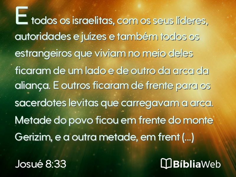 Josué 8:33 em imagem para compartilhar