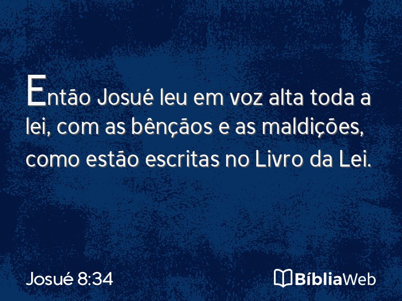 Josué 8:34 em imagem para compartilhar