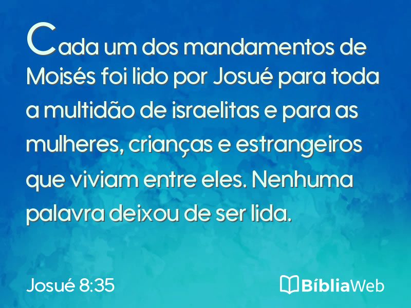 Josué 8:35 em imagem para compartilhar