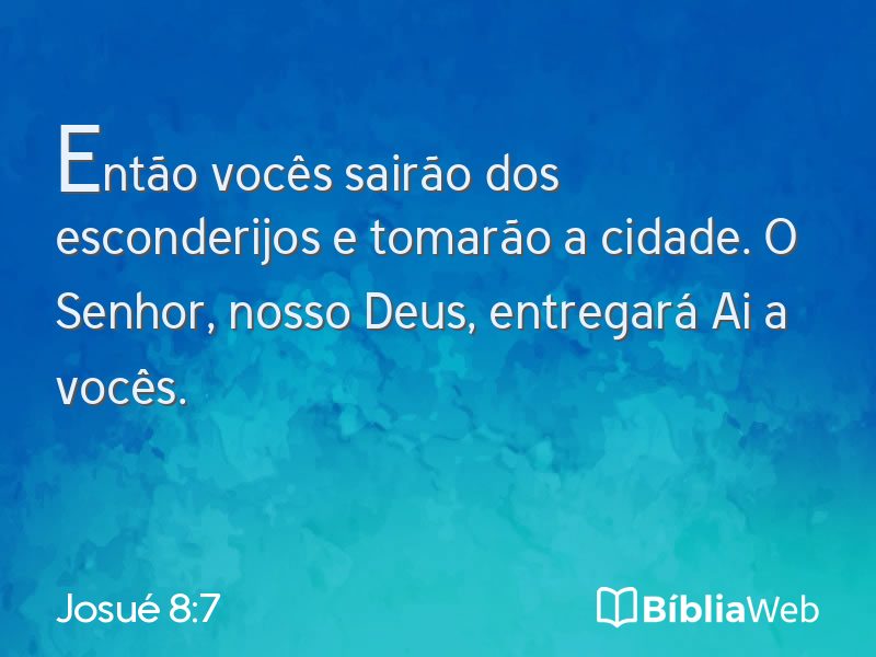 Josué 8:7 em imagem para compartilhar